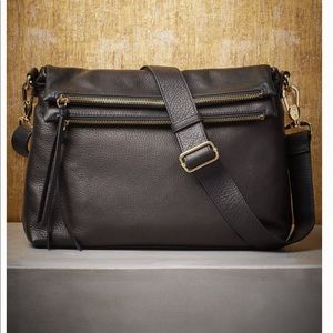 Margot New York buttery soft black leather handbag
